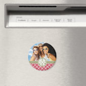 Alpha Chi Omega | Monogram en foto Magneet (Insitu (Vaatwasser))