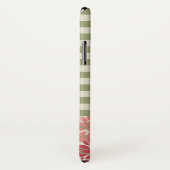 Alpha Chi Omega | Monogram Stripe Patroon Case-Mate iPhone Case (Achterkant / rechts)