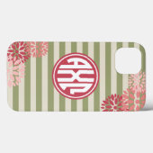 Alpha Chi Omega | Monogram Stripe Pattern Case-Mate iPhone Case (Achterkant (horizontaal))