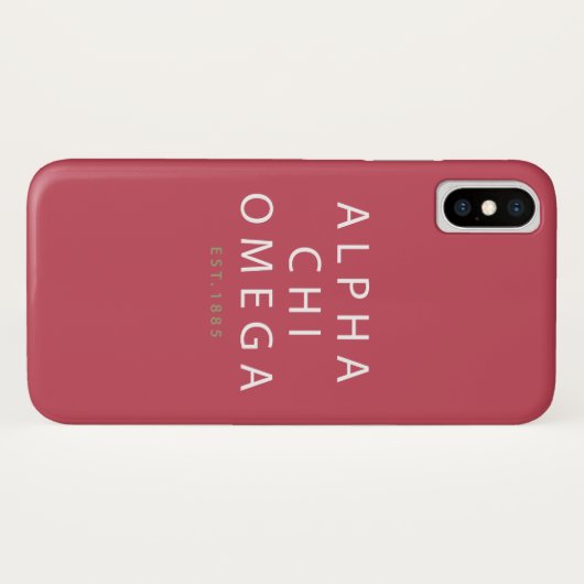 Alpha Chi Omega | Oost. 1885 Case-Mate iPhone Case (Achterkant (horizontaal))