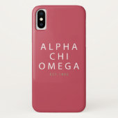 Alpha Chi Omega | Oost. 1885 Case-Mate iPhone Case (Achterkant)