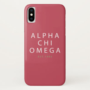 Alpha Chi Omega Oost. 1885 Case-Mate iPhone Case