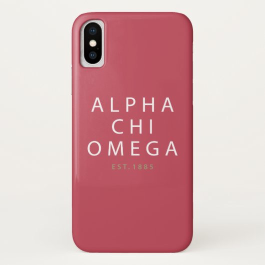 Alpha Chi Omega | Oost. 1885 Case-Mate iPhone Case (Achterkant)