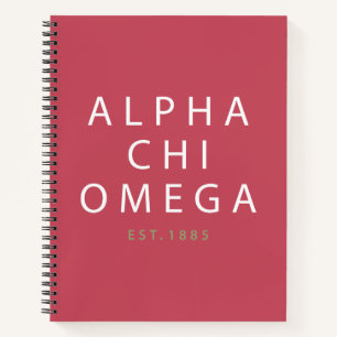 Alpha Chi Omega Oost. 1885 Notitieboek