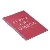 Alpha Chi Omega | Oost. 1885 Notitieboek (Rechterzijde)