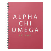 Alpha Chi Omega | Oost. 1885 Notitieboek (Voorkant)