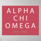 Alpha Chi Omega | Oost. 1885 Poster (Voorkant)