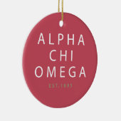 Alpha Chi Omega | Opgericht in 1885 Keramisch Ornament (Rechts)