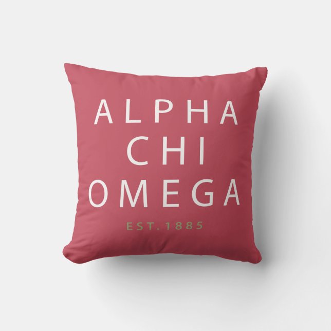 Alpha Chi Omega | Opgericht in 1885 Kussen (Voorkant)
