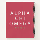 Alpha Chi Omega | Opgericht in 1885 Notitieboek (Achterkant)