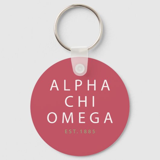 Alpha Chi Omega | Opgericht in 1885 Sleutelhanger (Voorkant)