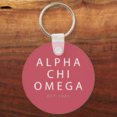Alpha Chi Omega | Opgericht in 1885 Sleutelhanger (Voorkant)