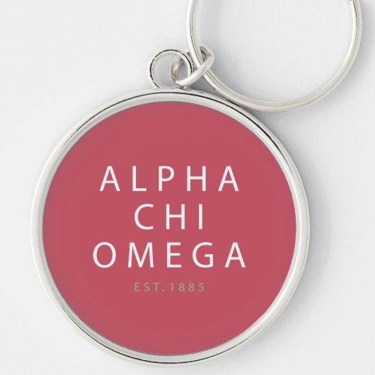 Alpha Chi Omega | Opgericht in 1885 Sleutelhanger (Voorkant)