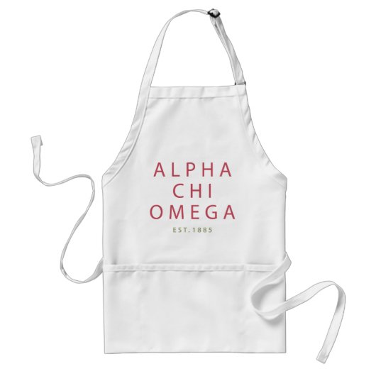 Alpha Chi Omega | Opgericht in 1885 Standaard Schort (Voorkant)