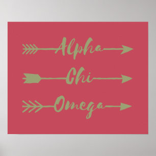 Alpha Chi Omega   Pijlen Poster