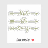 Alpha Chi Omega | Pijlen Sticker (Vel)