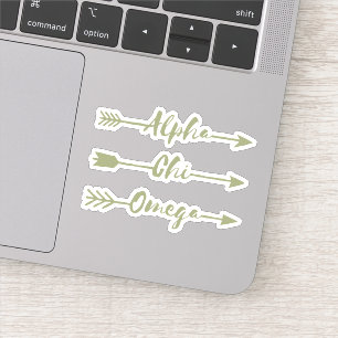 Alpha Chi Omega   Pijlen Sticker