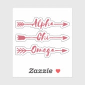Alpha Chi Omega | Pijlen Sticker (Vel)