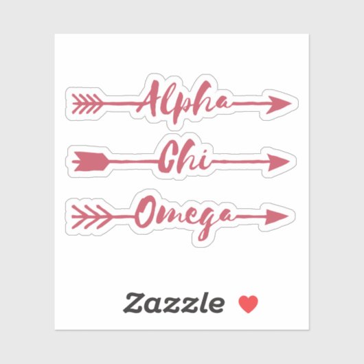 Alpha Chi Omega | Pijlen Sticker (Vel)