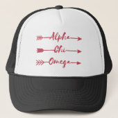 Alpha Chi Omega | Pijlen Trucker Pet (Voorkant)