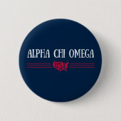 Alpha Chi Omega - Verenigde Staten Ronde Button 5,7 Cm (Voorkant)