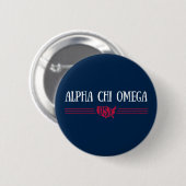 Alpha Chi Omega - Verenigde Staten Ronde Button 5,7 Cm (Voorkant /achterkant)