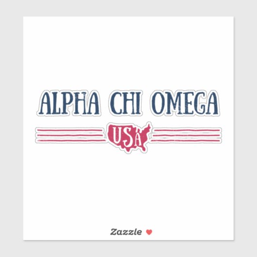 Alpha Chi Omega - Verenigde Staten Sticker (Vel)