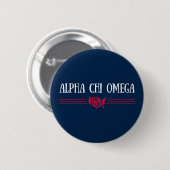 Alpha Chi Omega - VS Ronde Button 5,7 Cm (Voorkant /achterkant)