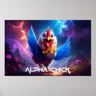 ALPHA CHICK leuk poster