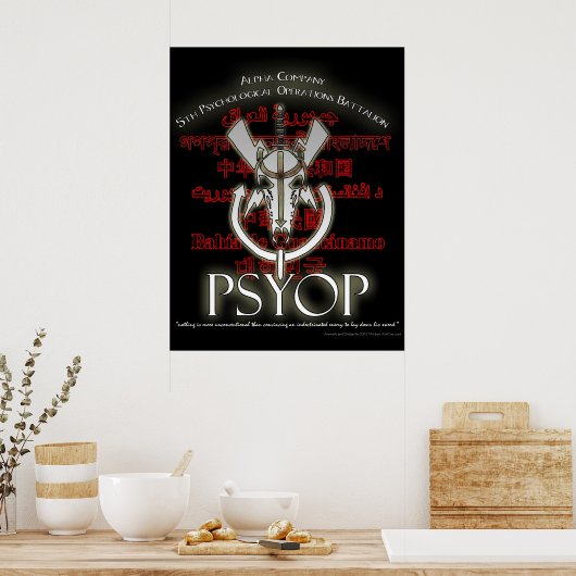 Alpha Company 5th PSYOP BN Poster (Keuken)