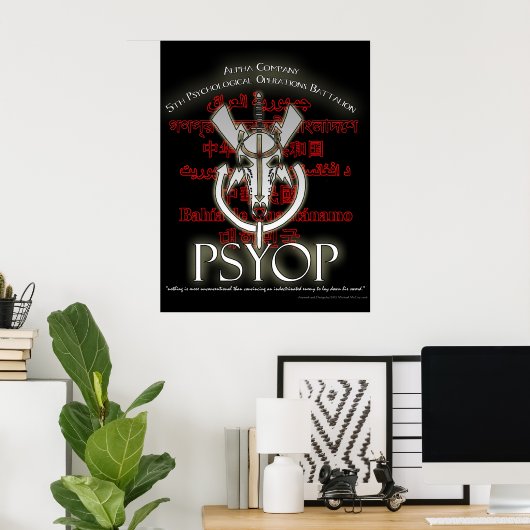 Alpha Company 5th PSYOP BN Poster (Thuiskantoor)