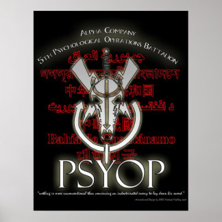 Alpha Company 5th PSYOP BN Poster