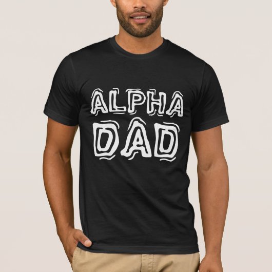 ALPHA DAD MANNEN T-SHIRTS (Voorkant)