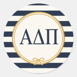 Alpha Delta Pi Ronde Sticker