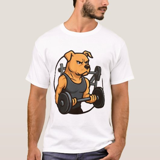 Alpha Dog Gym  Power Unleashed T-shirt (Voorkant)