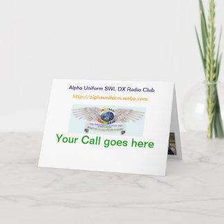 Alpha- Eenvormige Gevouwen Kaarten QSL