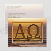 Alpha en Omega Briefkaart (Voorkant / Achterkant)