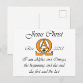 Alpha en Omega Briefkaart (Voorkant / Achterkant)