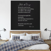 Alpha en omega gedicht canvas kunst muur decor (Insitu (Slaapkamer))