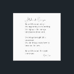 Alpha en Omega gedicht Poëzie Canvas Art Wall Deco Afdruk<br><div class="desc">Bij MotherEagle Inspires combineren we de zielroerende kracht van poëzie met prachtig vervaardigde alledaagse items tot creëer-geschenken die uw ruimte inspireren, troosten en verheffen. Elk product, van mokken en kleding tot huisdecoratie en briefpapier, bevat originele gedichten die zijn ontworpen om met je hart te resoneren en vreugde te wekken in...</div>