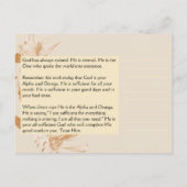 Alpha en Omega | Namen van de goddelijke Devotione Briefkaart (Achterkant)