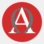 Alpha- en Omega Sticker (Voorkant)