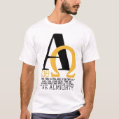 Alpha- en Omega T-shirt (Voorkant)