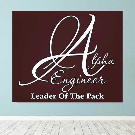 Alpha Engineer Canvas Afdruk (Insitu (Houten vloer))