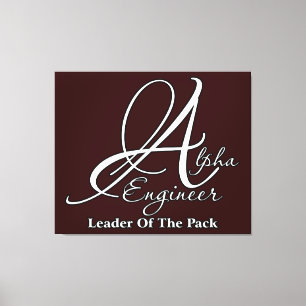 Alpha Engineer Canvas Afdruk