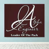 Alpha Engineer Canvas Afdruk (Insitu (Houten vloer))