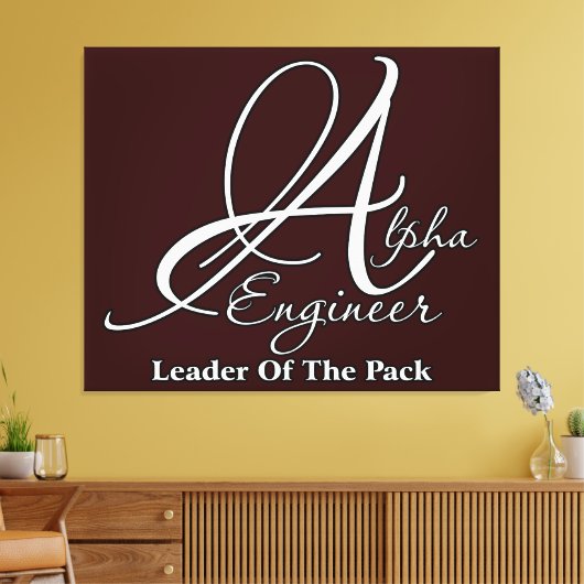 Alpha Engineer Canvas Afdruk (Insitu (Woonkamer))