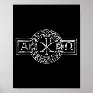 Alpha Et Omega Chi En Rho Xp Jezus Christus Christ Poster