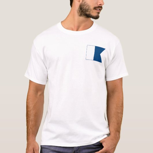 "Alpha Flag -Divemaster" Shirten T-shirt (Voorkant)