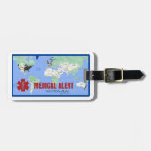 Alpha-gal (AGS) Rugzak/Bagagelabel - VOORGEVULDE Bagagelabel (Voorkant horizontaal)